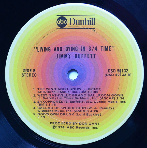 Jimmy Buffett : Living And Dying In 3/4 Time (LP, Album, RP, Ter)