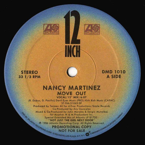 Nancy Martinez : Move Out (12", Promo)