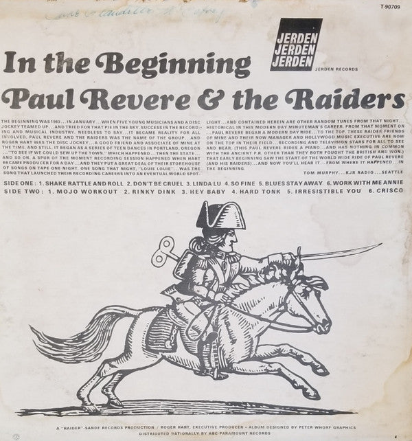 Paul Revere & The Raiders : In The Beginning (LP, Album, Mono, Club)