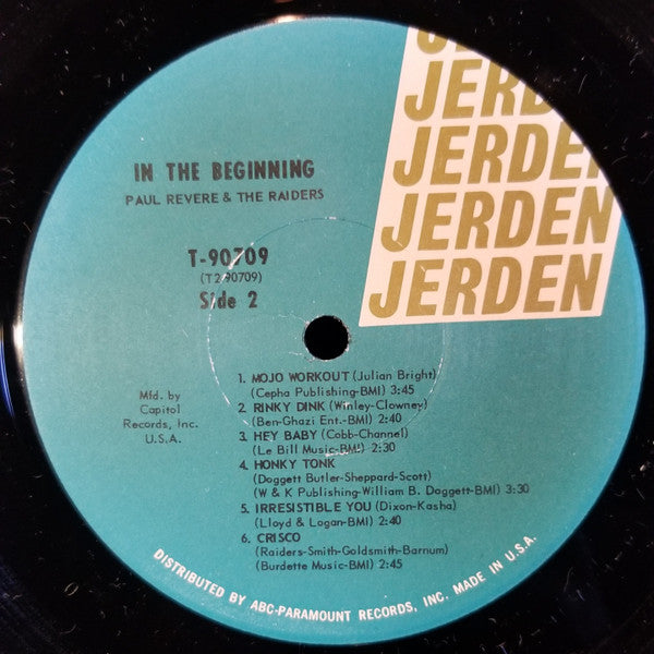 Paul Revere & The Raiders : In The Beginning (LP, Album, Mono, Club)