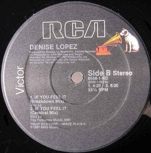 Denise Lopez : If You Feel It (12")