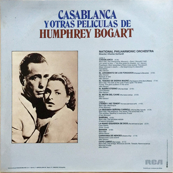 Charles Gerhardt / National Philharmonic Orchestra : Casablanca Y Otras Películas De Humphrey Bogart (LP, Album)