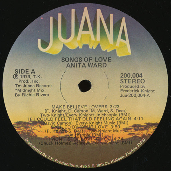 Anita Ward : Songs Of Love (LP, Album)