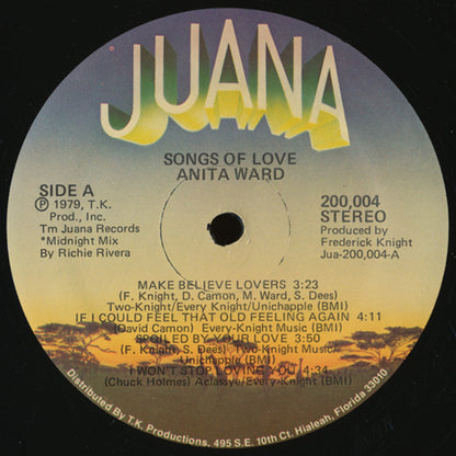 Anita Ward : Songs Of Love (LP, Album)