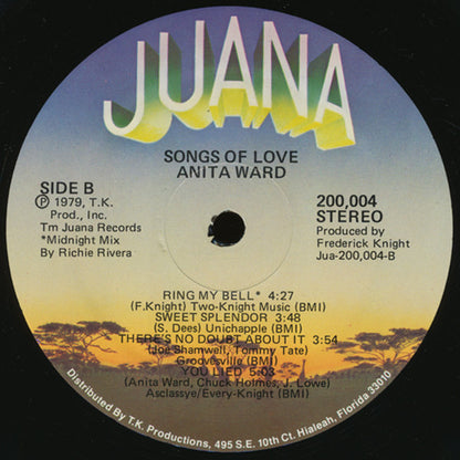 Anita Ward : Songs Of Love (LP, Album)