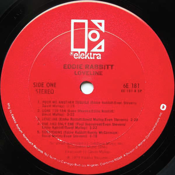 Eddie Rabbitt : Loveline (LP, Album, Pit)