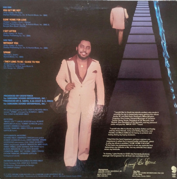 Jimmy "Bo" Horne : Goin' Home For Love (LP, Album)
