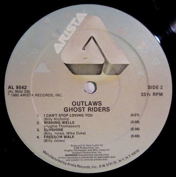 Outlaws : Ghost Riders (LP, Album, Kee)