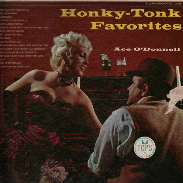 Ace O'Donnell : Honky-Tonk Favorites (LP, Album, Mono)