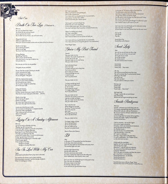 Queen : A Night At The Opera (LP, Album, SP )