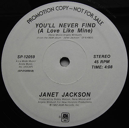 Janet Jackson : Say You Do (12", Promo)