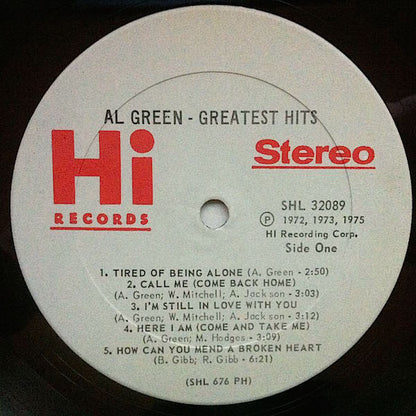 Al Green : Greatest Hits (LP, Comp, PH)