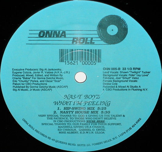 Nas-T Boyz : What I'm Feeling (12")