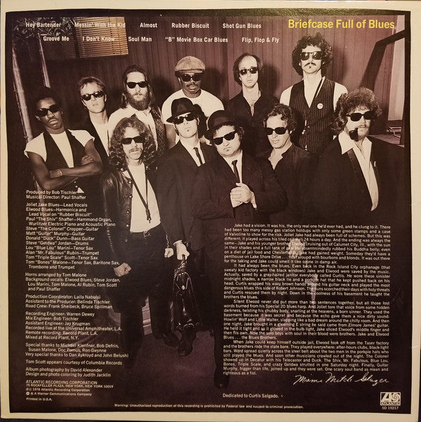 The Blues Brothers : Briefcase Full Of Blues (LP, Album, MO)