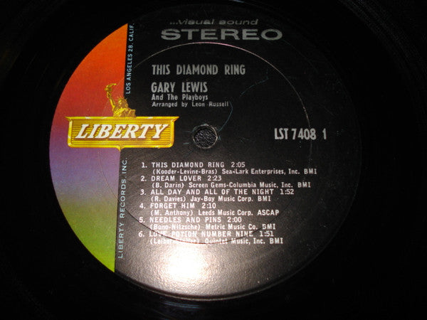 Gary Lewis & The Playboys : This Diamond Ring (LP, Album, Pit)