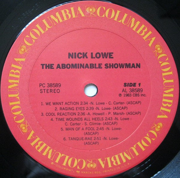 Nick Lowe : The Abominable Showman (LP, Album)