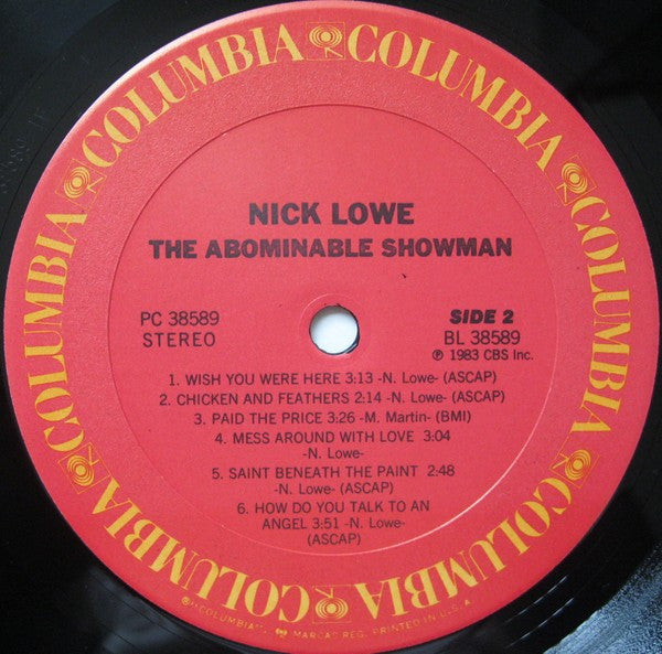 Nick Lowe : The Abominable Showman (LP, Album)