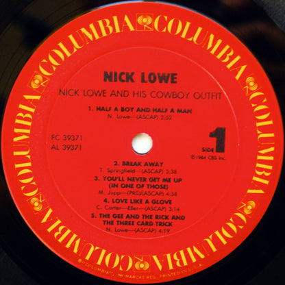 Nick Lowe And His Cowboy Outfit : Nick Lowe And His Cowboy Outfit (LP, Album, Pit)