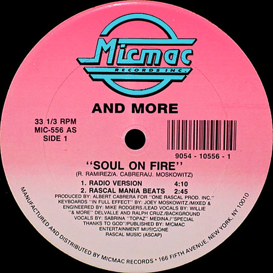 & More : Soul On Fire (12", Single)