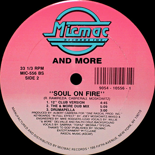 & More : Soul On Fire (12", Single)