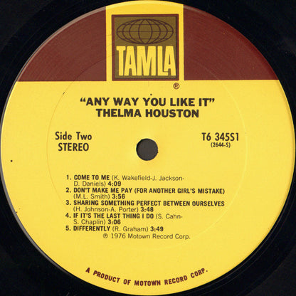 Thelma Houston : Any Way You Like It (LP, Album)