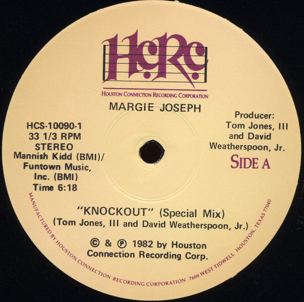 Margie Joseph : Knockout (Special Mix) (12")