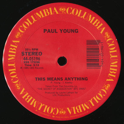 Paul Young : Everytime You Go Away (12")