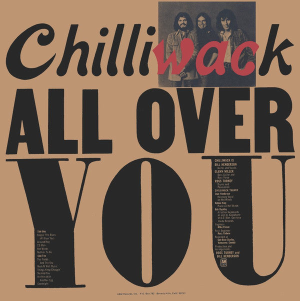 Chilliwack : All Over You (LP, Album)