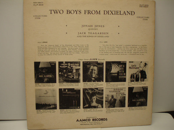 Jonah Jones Quintet, Jack Teagarden And The Kings Of Dixieland : Two Boys From Dixieland (LP, Comp, Mono)
