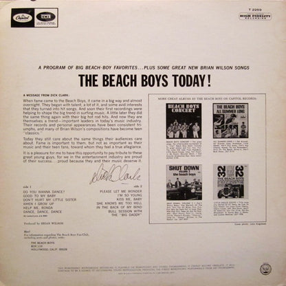 The Beach Boys : The Beach Boys Today! (LP, Album, Mono, Scr)