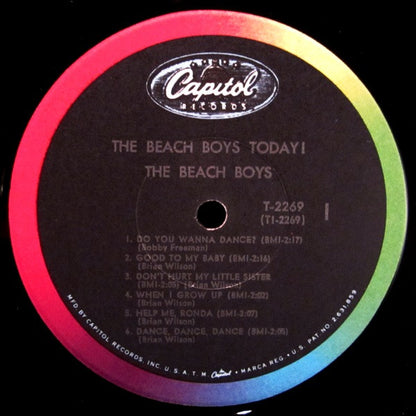 The Beach Boys : The Beach Boys Today! (LP, Album, Mono, Scr)