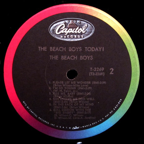 The Beach Boys : The Beach Boys Today! (LP, Album, Mono, Scr)