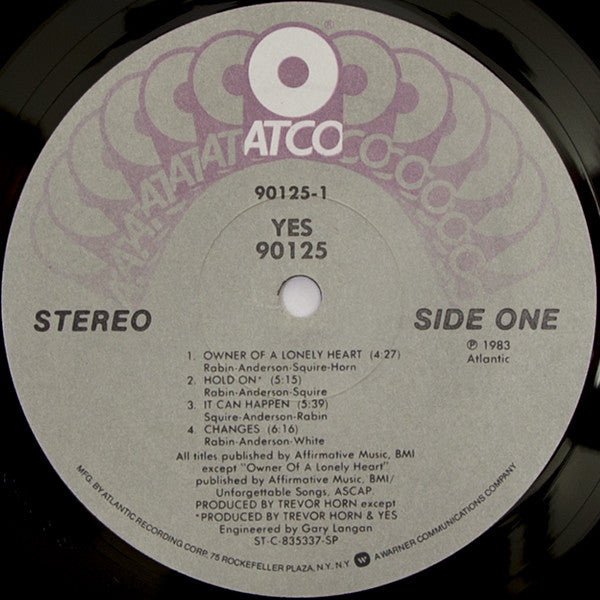 Yes : 90125 (LP, Album, SP)
