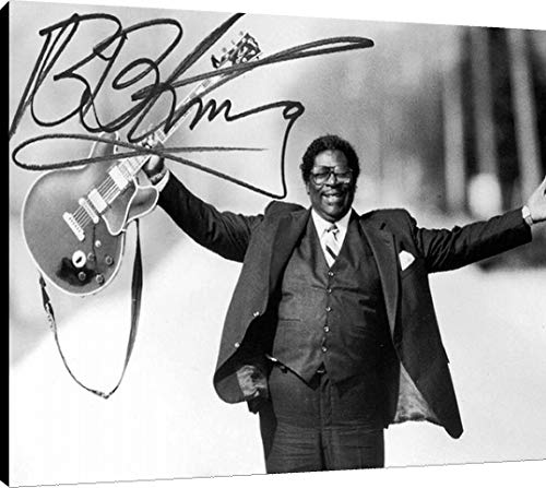 BB King - Canvas Autograph Print