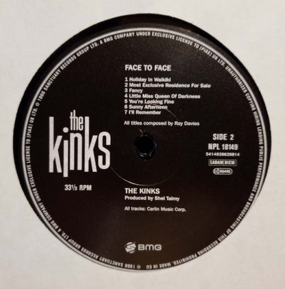 The Kinks : Face To Face (LP, Album, Mono, RE)