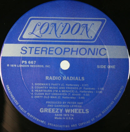 Greezy Wheels : Radio Radials (LP, Album, TH-)