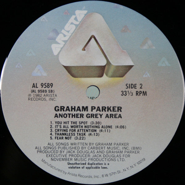 Graham Parker : Another Grey Area (LP, Album)