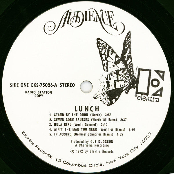 Audience (2) : Lunch (LP, Album, Promo)