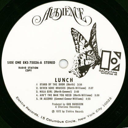 Audience (2) : Lunch (LP, Album, Promo)