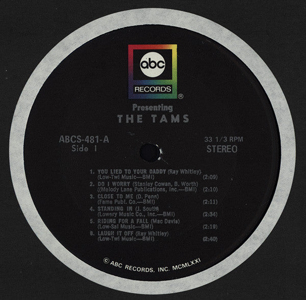 The Tams : Presenting (LP, Album, RE, RP)