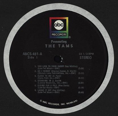 The Tams : Presenting (LP, Album, RE, RP)