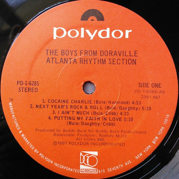 Atlanta Rhythm Section : The Boys From Doraville (LP, Album, 18 )