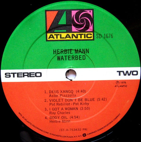 Herbie Mann : Waterbed (LP, Album, PR )