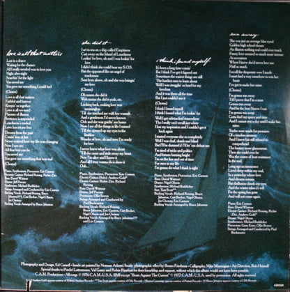 Eric Carmen : Boats Against The Current (LP, Album, Gat)