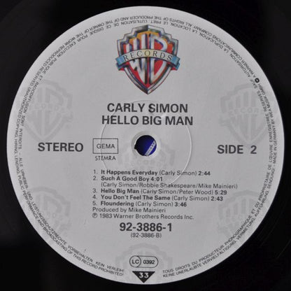 Carly Simon : Hello Big Man (LP, Album)