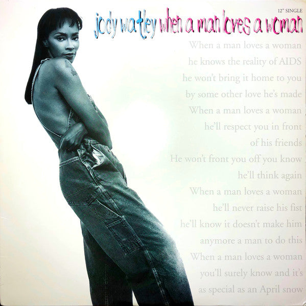 Jody Watley : When A Man Loves A Woman (12", Single)