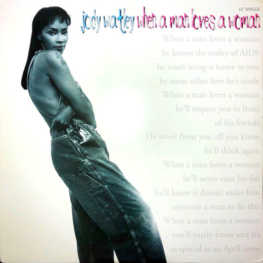 Jody Watley : When A Man Loves A Woman (12", Single)