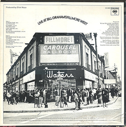 Various : Live At Bill Graham's Fillmore West (LP, Album)