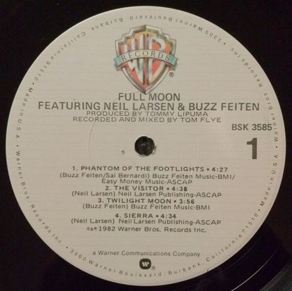 Full Moon (5) Featuring Neil Larsen & Buzzy Feiten : Full Moon (LP, Album, Los)