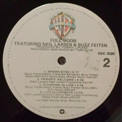 Full Moon (5) Featuring Neil Larsen & Buzzy Feiten : Full Moon (LP, Album, Los)